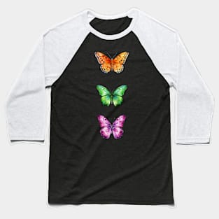 Free Butterfly Baseball T-Shirt